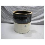 Stoneware Crock with Black Glaze and ï¿½4ï¿½ Marking