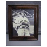 Framed Photo of New York Baseball Legend Babe Ruth