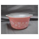 Pink Gooseberry 1 Quart #473 Pyrex Dish