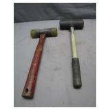 Two Rubber Mallets for Versatile Use