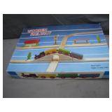 Wooden Railway Train Set With Box