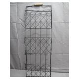 Three-Tier Wire Rack With Wooden Handle