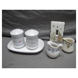 Decorative Porcelain Table and Wall Set