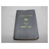 1946 Maryland Police Digest of Criminal Laws
