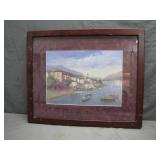 Framed Landscape Painting by L. Andriinia