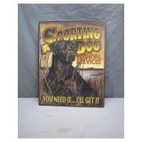 Sporting Dog Retrieval Services Metal Sign