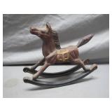 Cast Iron Rocking Horse Figurine