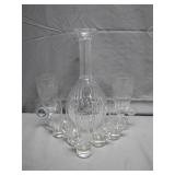 Elegant Glass Decanter and Drinkware Set