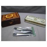 Vintage Box Lot With Tin And Tools