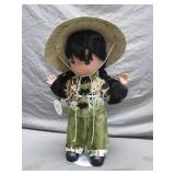 Precious Moments Doll With Straw Hat