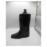 Black Cowboy Boot-Shaped Avon Bottle