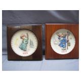 1971 & 1972 Goebel Annual Plates on Plaques