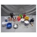 Eclectic Collection of Mugs and Glassware