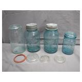 Vintage Glass Canning Jars