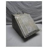 Metal Coal Scuttle with Unique Textures