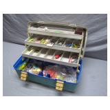 Loaded Tackle Box with Assorted Gear