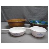 Four Assorted Kitchen Bowls