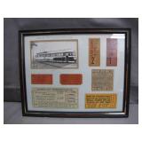 Atlantic City Transportation Memorabilia, Framed
