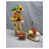 Fall-Themed Mixed Decorative Scene