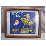 Framed Rocky Hill Citrus Label Advertisement