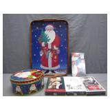 Festive Christmas Decor and VHS Holiday Lot