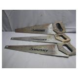 3 Husky Handsaws