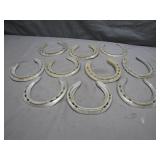 10 Iron Horseshoes for Collectors