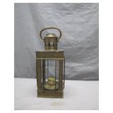 Brass Lantern with Glass Panels and Handle