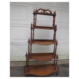 Elegant 5-Tier Wooden Etagere Shelf