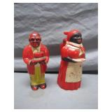 Black Americana Plastic Figure and Creamer
