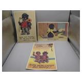 3 Black Americana Postcards