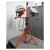 Adjustable Dual-Head Work Light With Tripod