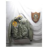 Vietnam-Era Flight Jacket & Plaque