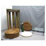 Eclectic Lot of Rustic Decor and Serveware