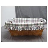 Longaberger Basket with Liner, 1998