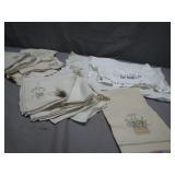 Embroidered Linens and Napkins