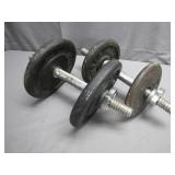 Adjustable Cast Iron Dumbbell Set