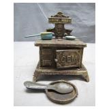 Cast Iron GEM Toy Stove with Utensils