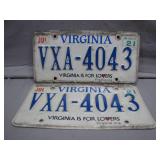 Virginia License Plates ï¿½ 2021
