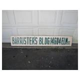 Barristerï¿½s Building Sign with Address