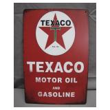 Retro Style Texaco Motor Oil & Gasoline Sign
