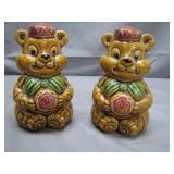 Charming Ceramic Bear Salt and Pepper Shakers