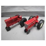 Two Die-Cast International Harvester Tractors