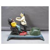 Cast Iron Black Americana Dentist Mechanical Bank