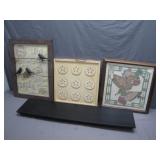Three Decorative Wall Art Pieces