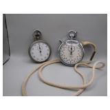 Vintage Swiss and Honhart Stop Watches