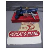 1950s Repeat-O-Plane Toy Launcher Set