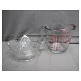 Anchor Hocking Glass Juicer and Measuring Cup