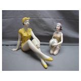 Art Deco-Style Seated Bathing Beauties