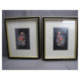 Framed Floral Artworks by Artist